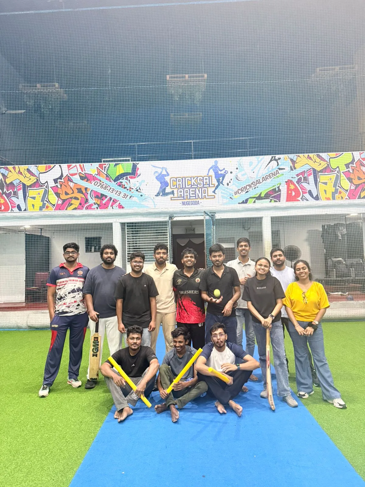 Indoor cricket play